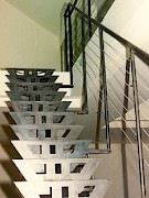 Treppen mit Geländer
