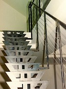 Stairs with banister