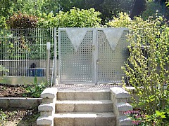 door and fence